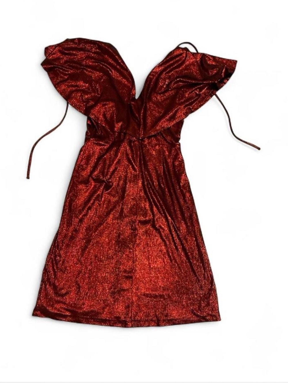Kensie Shimmery Crimson Mini Dress